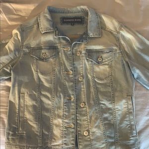Women’s Express distressed denim jacket